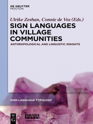 cover image of Sign Languages in Village Communities